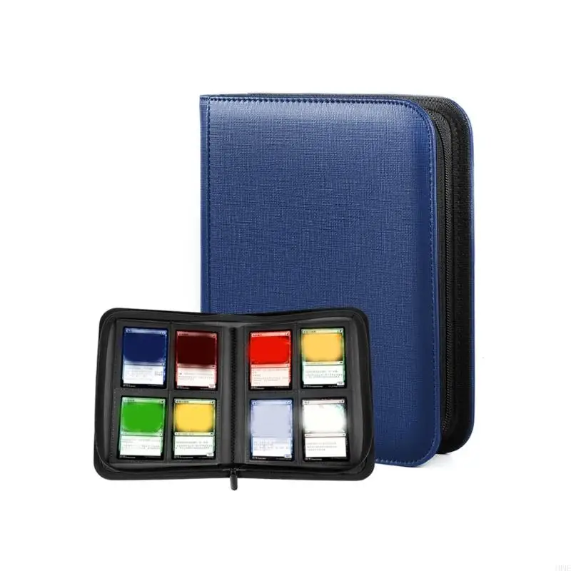 

Large Capacity 160 Card Storage Binder Card Protector PU Leather Card Collection Book Card Organizers with Side Loading JOME