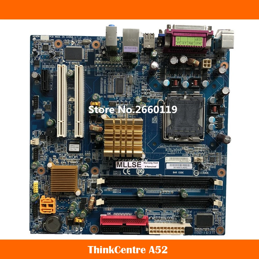 

Desktop Mainboard For Lenovo ThinkCentre A52 41D2471 41X2050 45R6344 945GZ DDR2 Motherboard