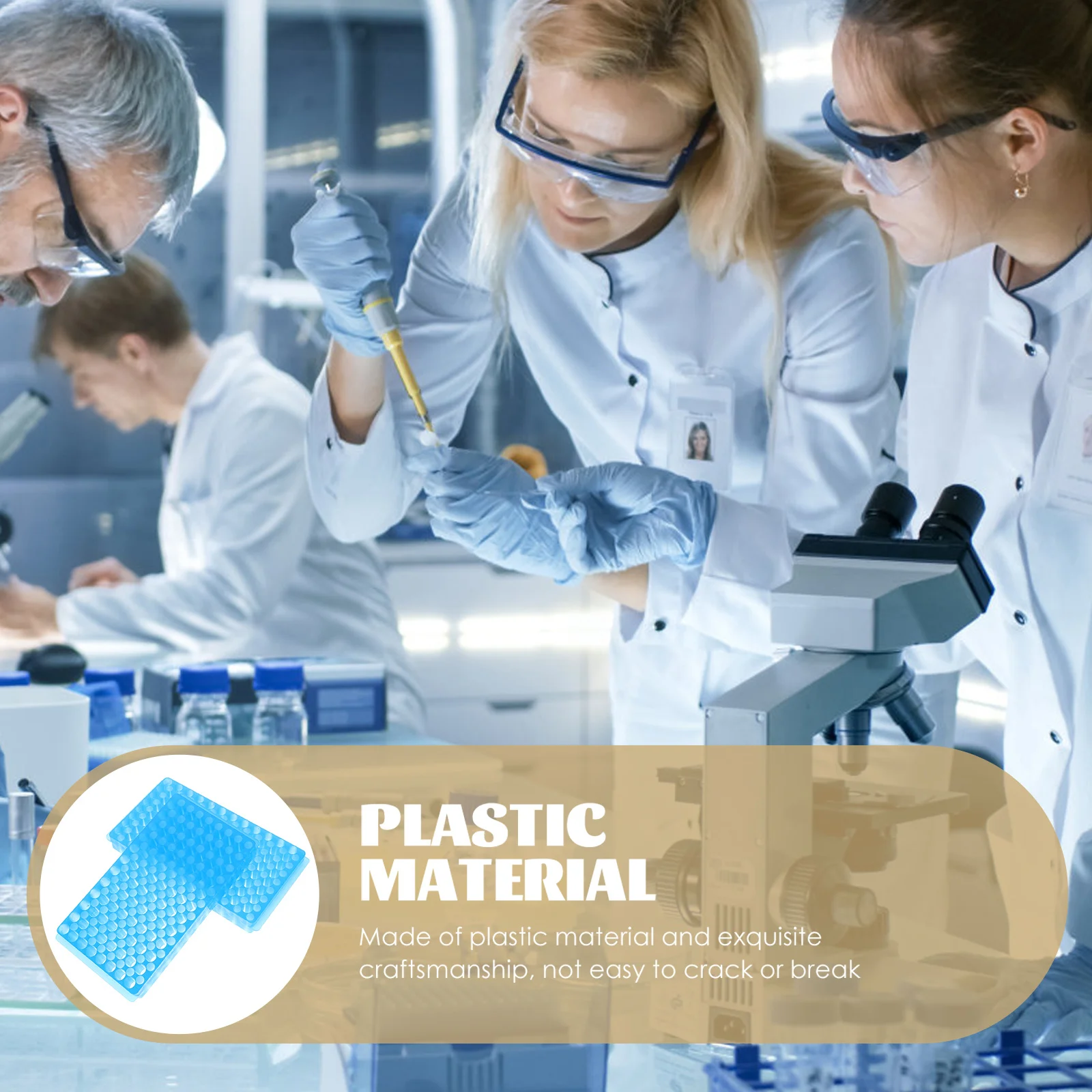 

2Pcs Sample Tube Rack Compact Centrifuge Tube Holder for Laboratory 96 Holes Testing Tubes Display Rack Testing Tubes Holder