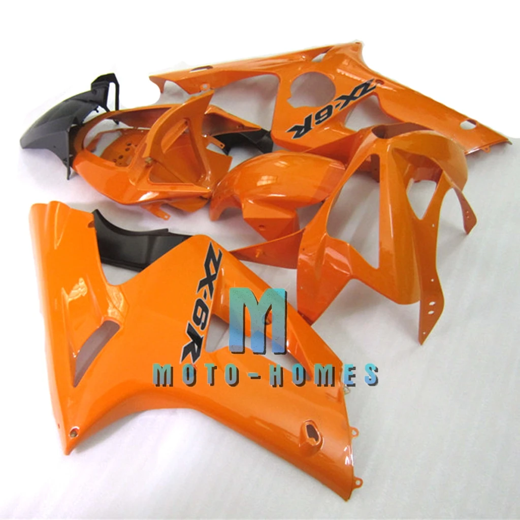 Bodywork Fairing Kit for Kawasaki  ZX-6R 636 03 04 Ninja ZX6R 2003 2004 100% Fit Injection Mold Street Race Wrecked Rebuild Bike