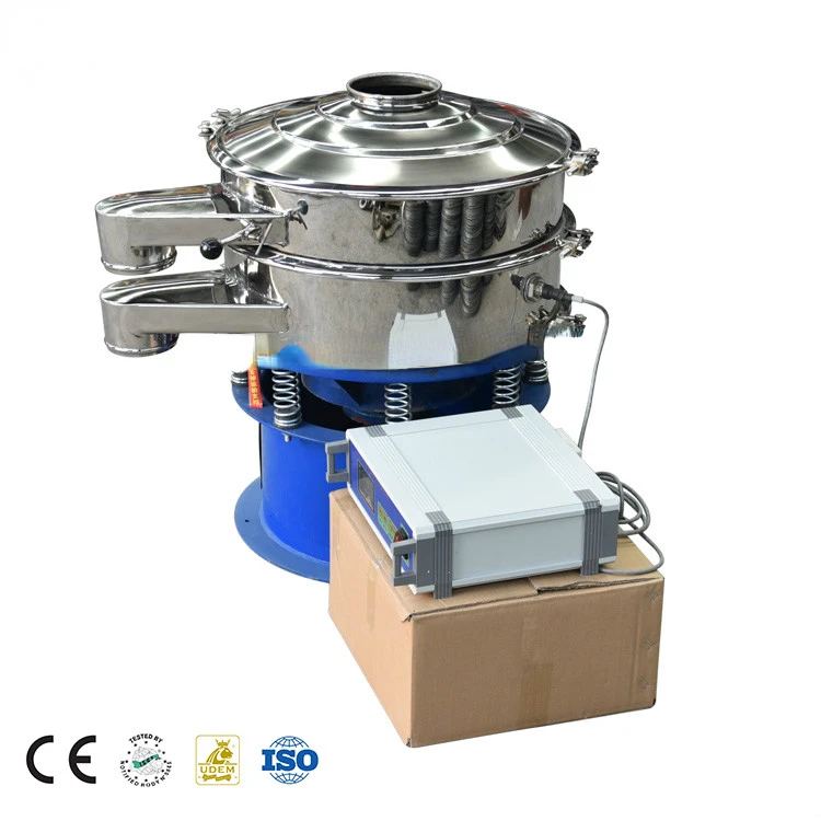 Cooking fish egg yolk oil ultrasonic vibrating screen