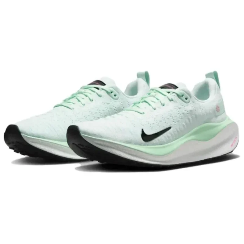 Nike ReactX Infinity Run 4 Women Barely Green Flyknit Breathable Non-Slip Cushioning Durable Low Casual Running Shoes DR2670-303