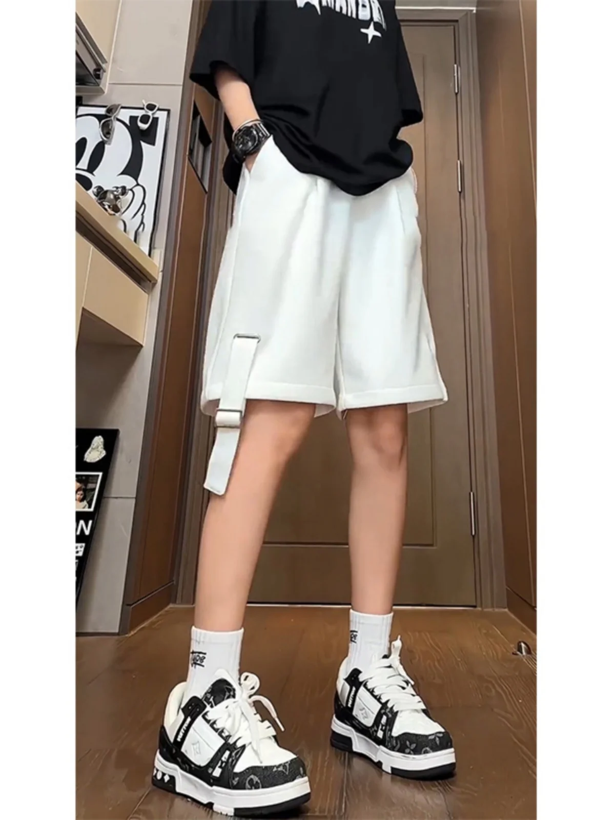 

Мужские рабочие шорты American Vibe, летние спортивные брюки для подростков, баскетбольные штаны до колен, для бега на открытом воздухе, длиной до колена