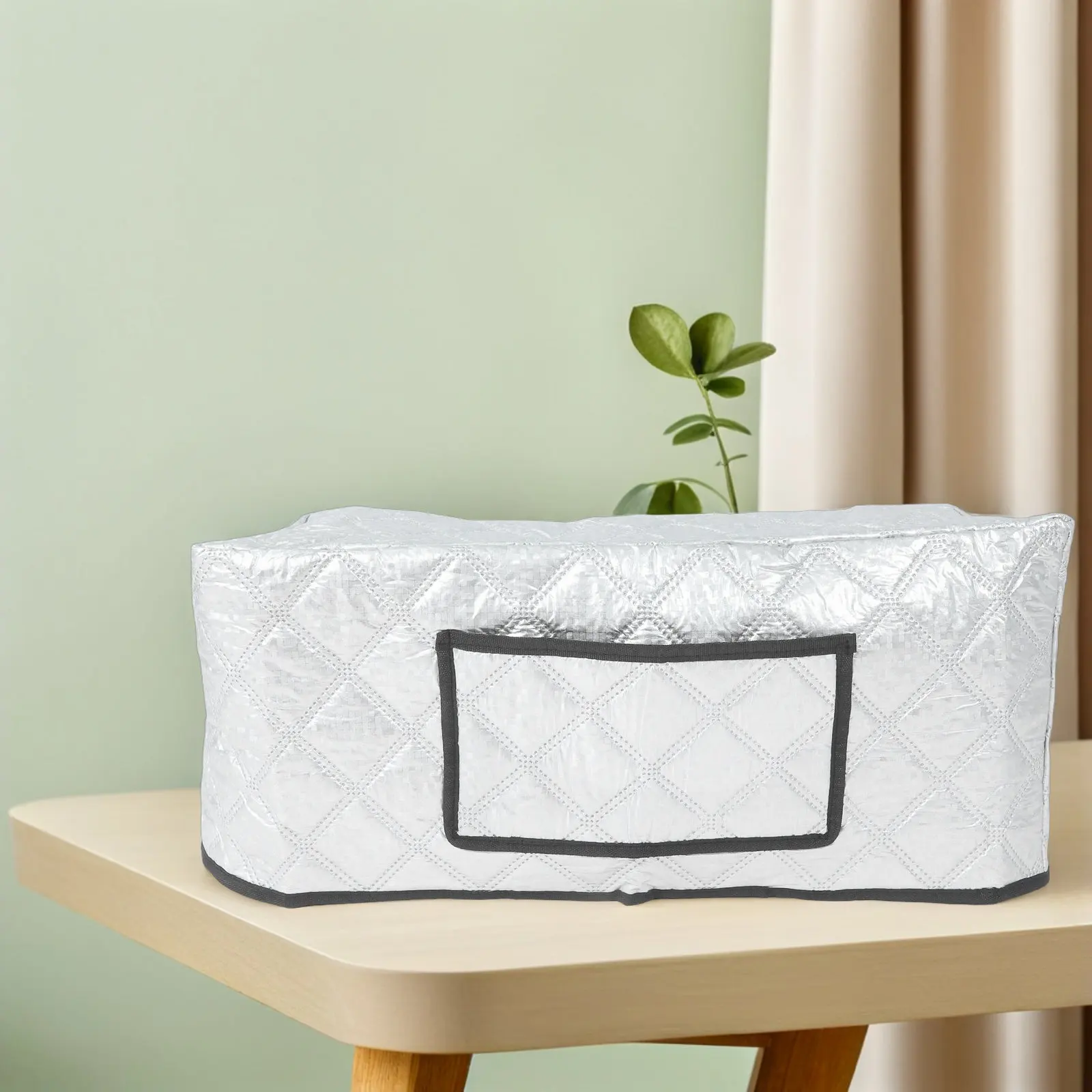 Sewing Machine Dust Cover Foldable Moisture-Proof Shield Protector Storage 23.6x10.6x10 Sewing Machine Cover with Pocket