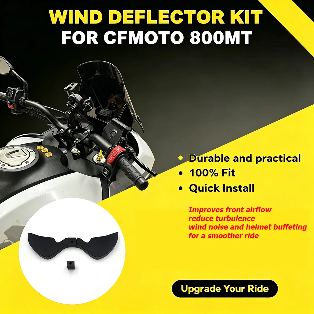Motorcycle Cockpit Windshield For CFMOTO 800MT 800-MT 800 MT Windscreen Deflector Wind Updraft Airflow Panel Accessories