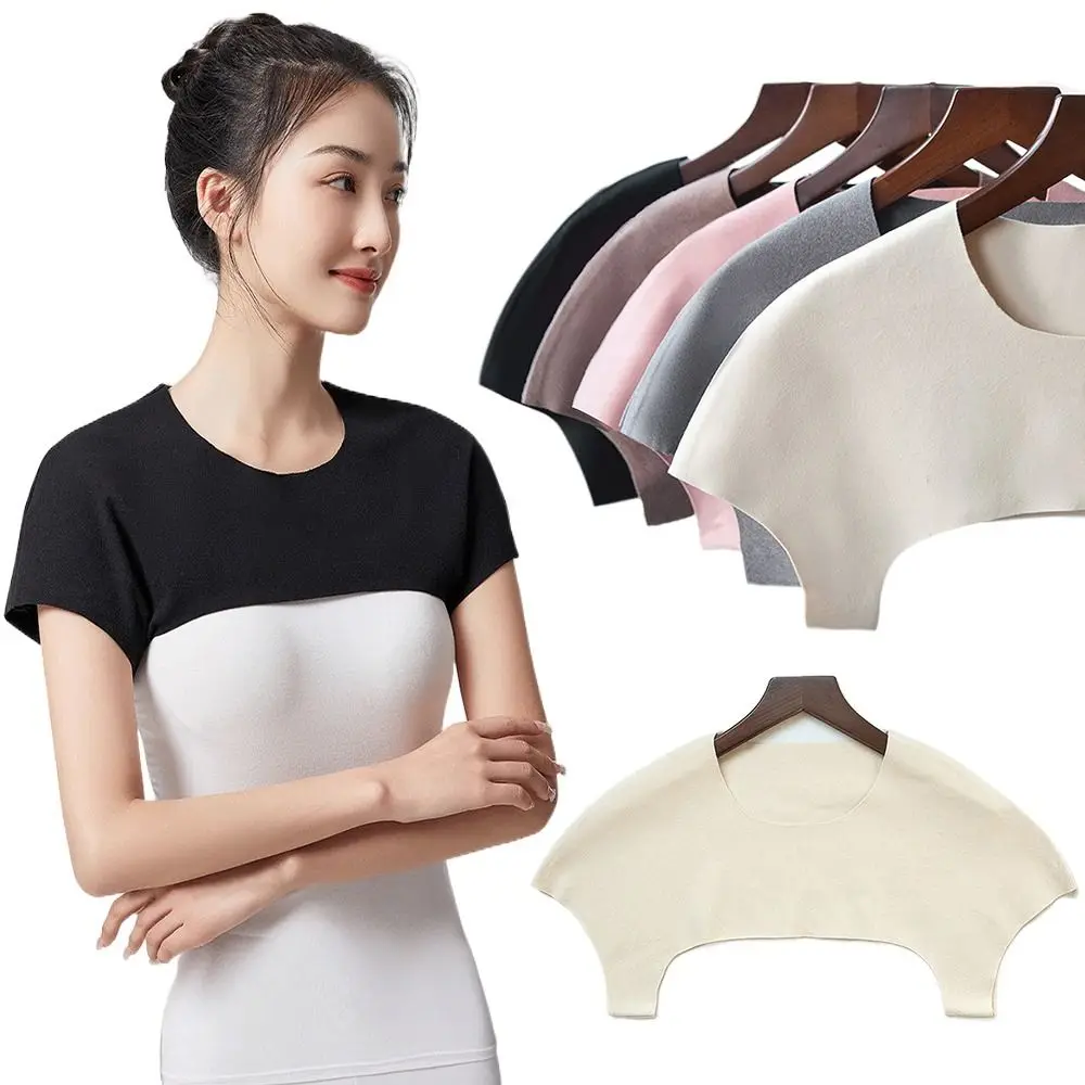 

New Keeping Warm Shoulder Warmer Soft Invisible Warm Shoulder Support Pad Compression Multifunction Shoulder Shawl