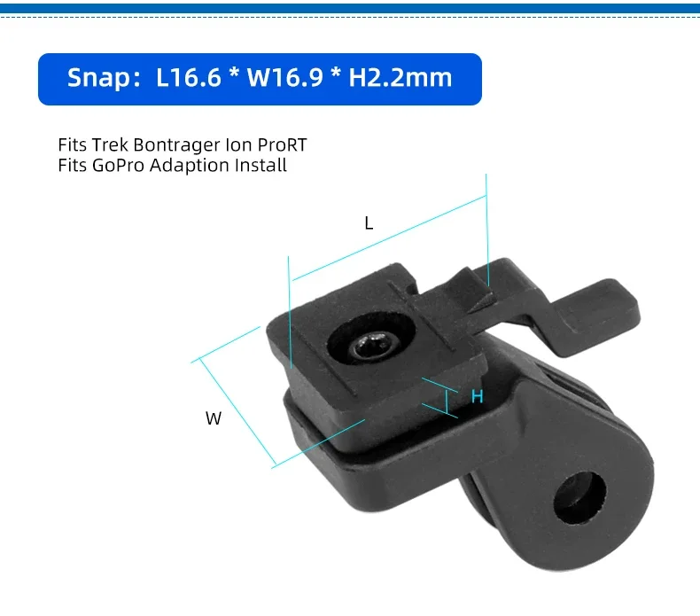 Lampenständer, anwendbar auf Trek Bontrager Ion ProRT BTK08 Fahrrad-Scheinwerferhalter, Lenkervorbau, Gabel, Helm, Satteladapter – Detail 2