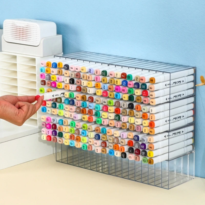 Marker-Halter-Rack, Marker-Aufbewahrungsorganisator, Stifthalter für Stifte, Make-up-Pinsel