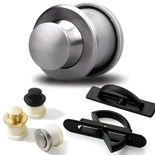 Manijas de gabinete, tiradores de cajones de cocina modernos, tiradores de muebles de gabinete de cajón de rebote oculto para perillas de puerta de gabinete de fuego Tatami