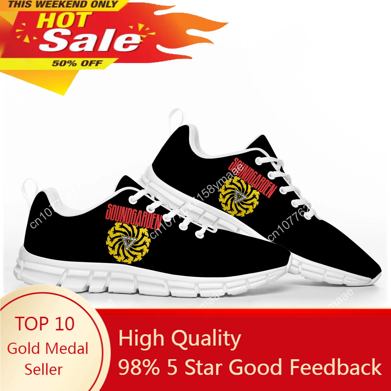 

Soundgarden Rock Band Sports Shoes High Quality Mens Womens Teenager Kids Children Sneakers Sneaker Customize Couple Shoe