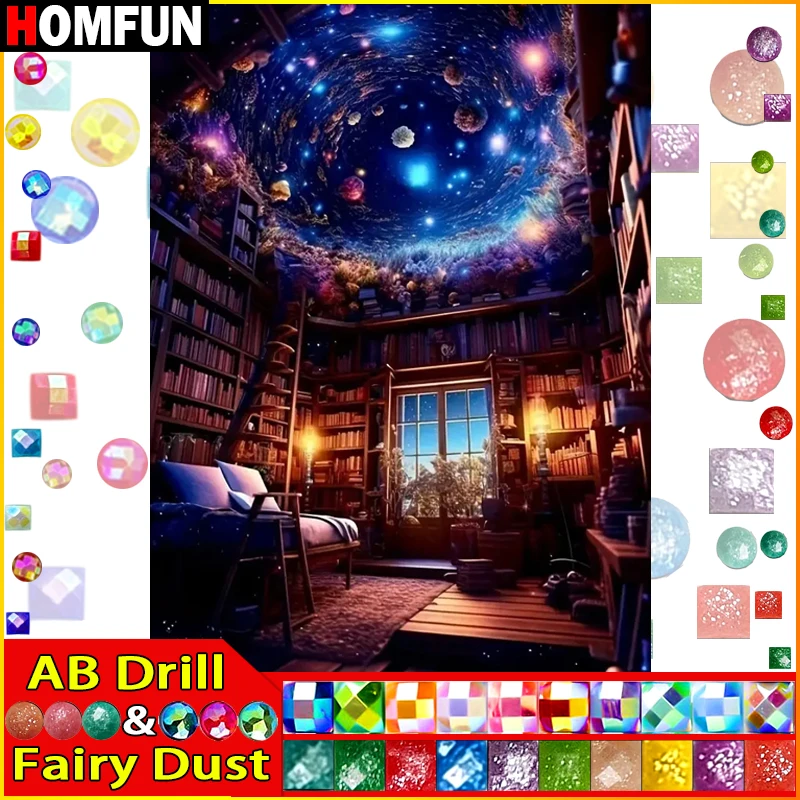 HOMFUN Fairy Dust AB Diamond Painting \