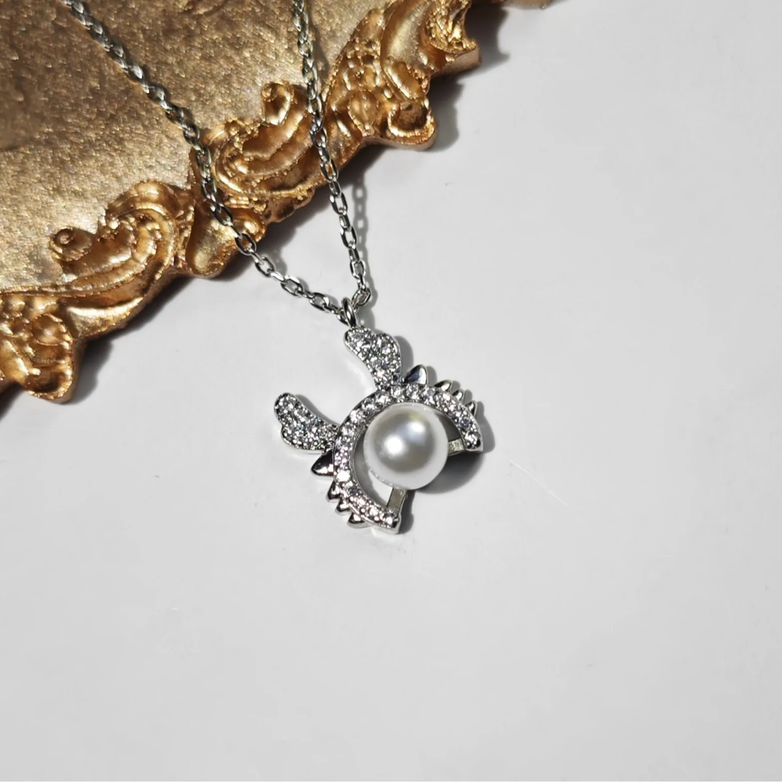 

Pearl Dragon Necklace, Female Exquisite Temperament, Necklace, Collarbone Chain in The Year of The Birth