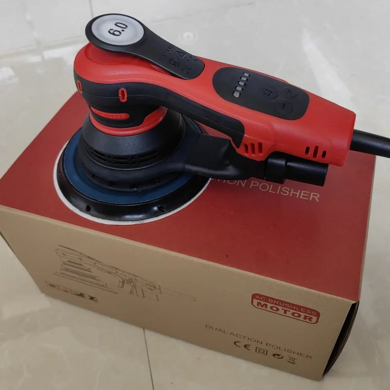 Electric Random Orbital Sander 380W 150mm with Multi-Eccentric Options for Auto Body and DIY Use