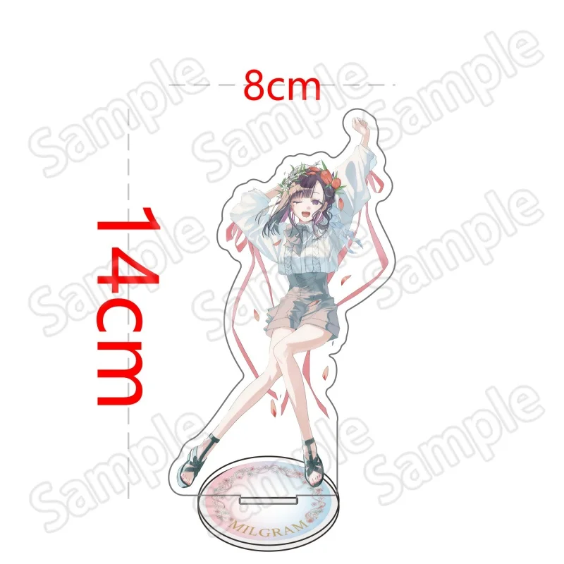 Anime MILGRAM Acrylic Stand key ring Haruka Sakurai Futa Kajiyama Mikoto Creative Figures Display Plate Jewelry Accessories Gift