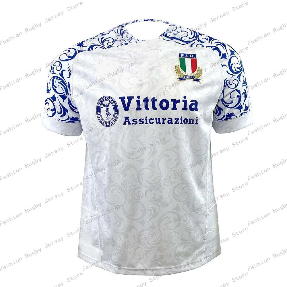 Italy Rugby Jersey Clothes Player Men Kids Children Train Polo T Shirt Team Girls Women Tee Teenager Home Top 202425 Hot New