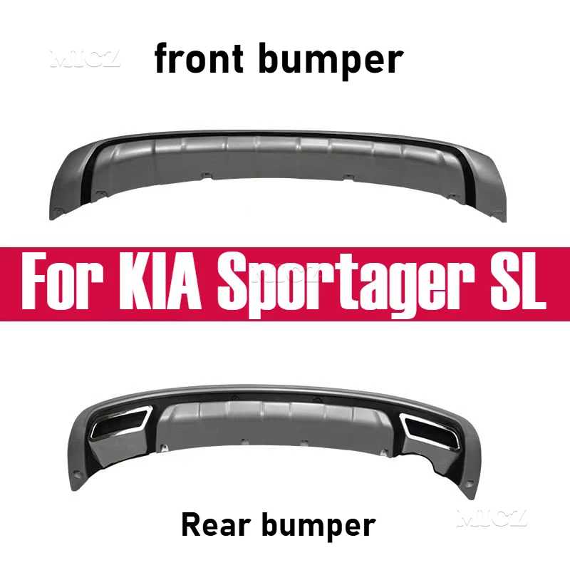 

For KIA Sportager SL ABS Plastic ABS Front+Rear Bumper Cover Trim 2010 2011 2012 2013 2014 2015 2016 2017