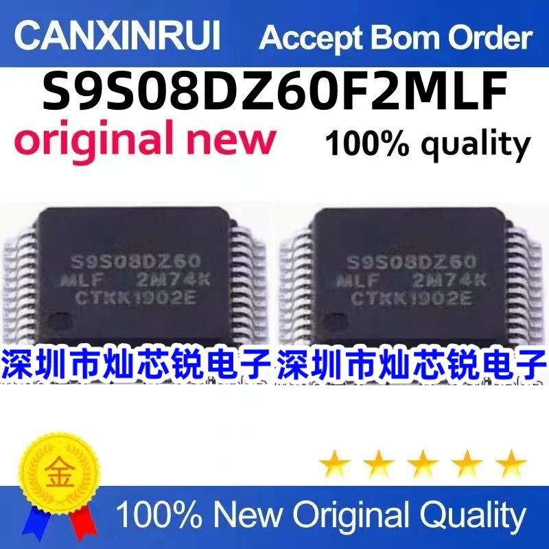 

New original S9S08DZ60F2MLF LQFP-48 SMD MLF 8-bit microcontroller chip