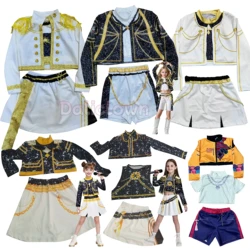Kids Rumi Mira Zoey Cosplay Meisje Kostuum K KDPop KPDH Pop Huntrix Gouden Kostuum Kind Halloween Party Clolthes Outfit