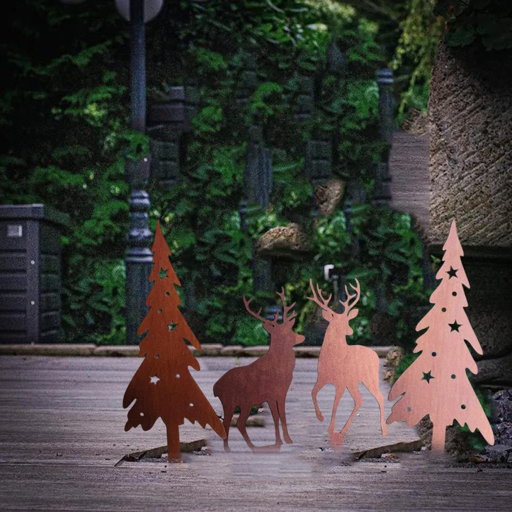 لحديقة لعيد الميلاد الغزلان في الهواء الطلق زخرفة عطلة الاحتفال شجرة عيد الميلاد 28*9.3 سنتيمتر شجرة عيد الميلاد الفن