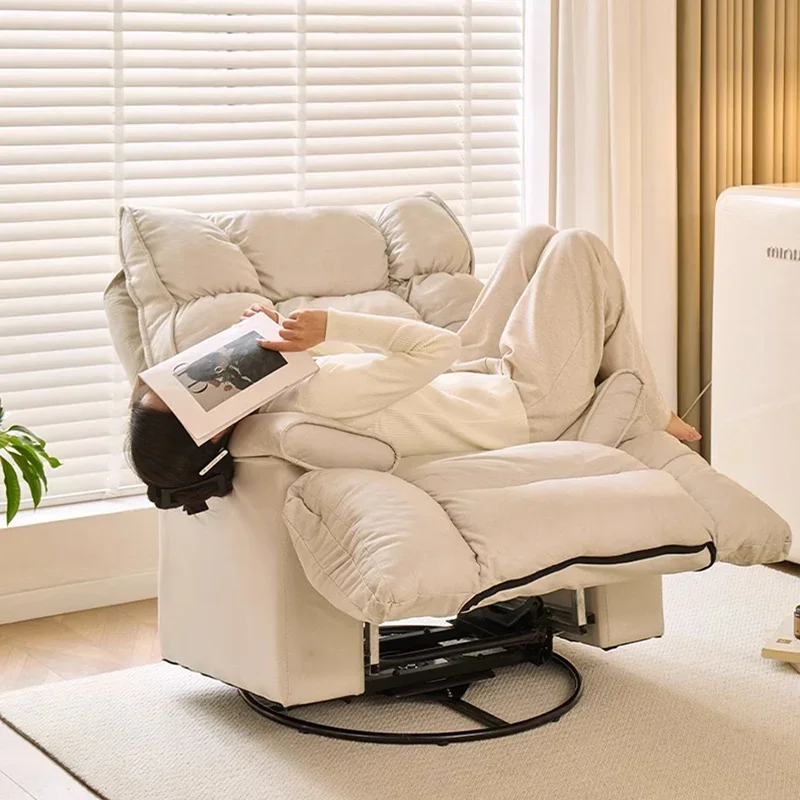 &-Lounge Sofa Chairs Lazy Bedroom Office Mobile Luxury Living Room Chairs Reading Comfortable Relax Fauteuil Salon Home