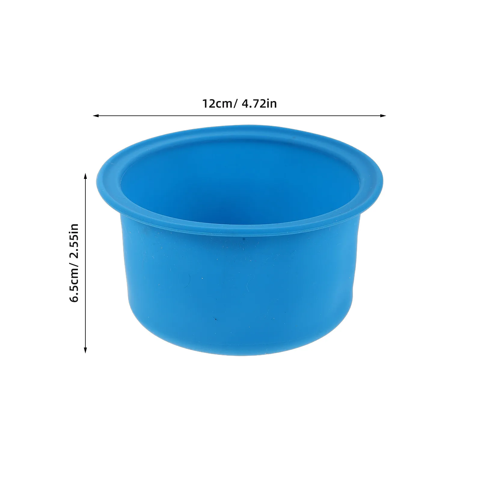 2Pcs Silicone Wax Bowl Liners 4.72 Inch Non-Stick Reusable Inserts for Wax Warmers Easy Demolding for DIY Masks Hair Dye