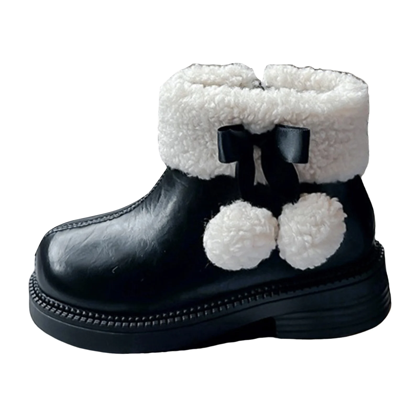 

Toddler Boots Boots Boots Plus Velvet Girls Bow Fashion Boots Ladies Small Leather Boots Plus Cotton Cowboy Boots Toddler Girl