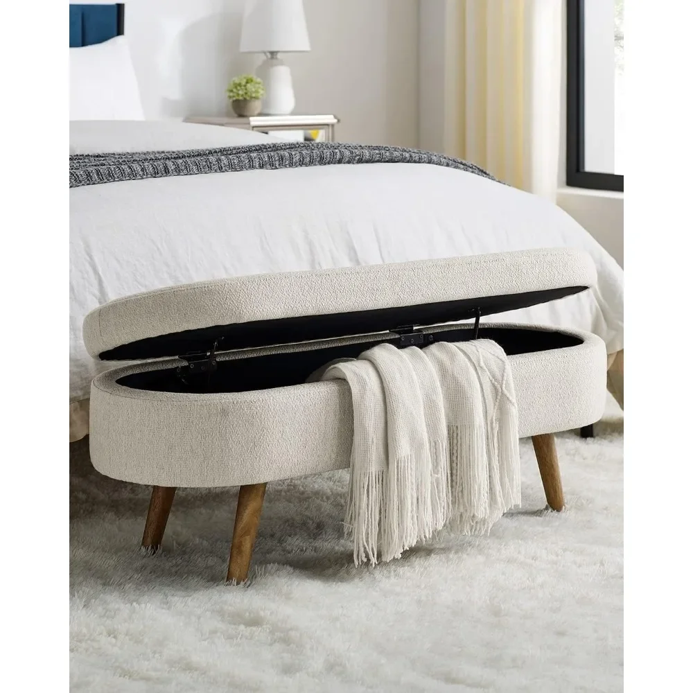 Oval Storage Bench 43.5