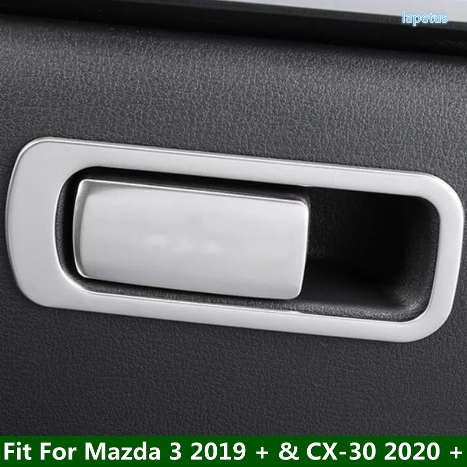 

Copilot Glove Storage Box Handle Sequins Decoration Frame Cover Trim Fit For Mazda 3 2019 + & CX-30 2020 - 2024 Car Accessories