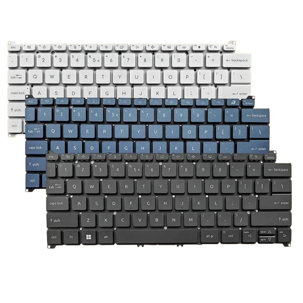 C=For Laptop Backlit Keyboard  ACER Swift 14 AI SF14-11 SF14-11T SF14-51T SF14-61T English US Black/Silver/Blue Keyboard