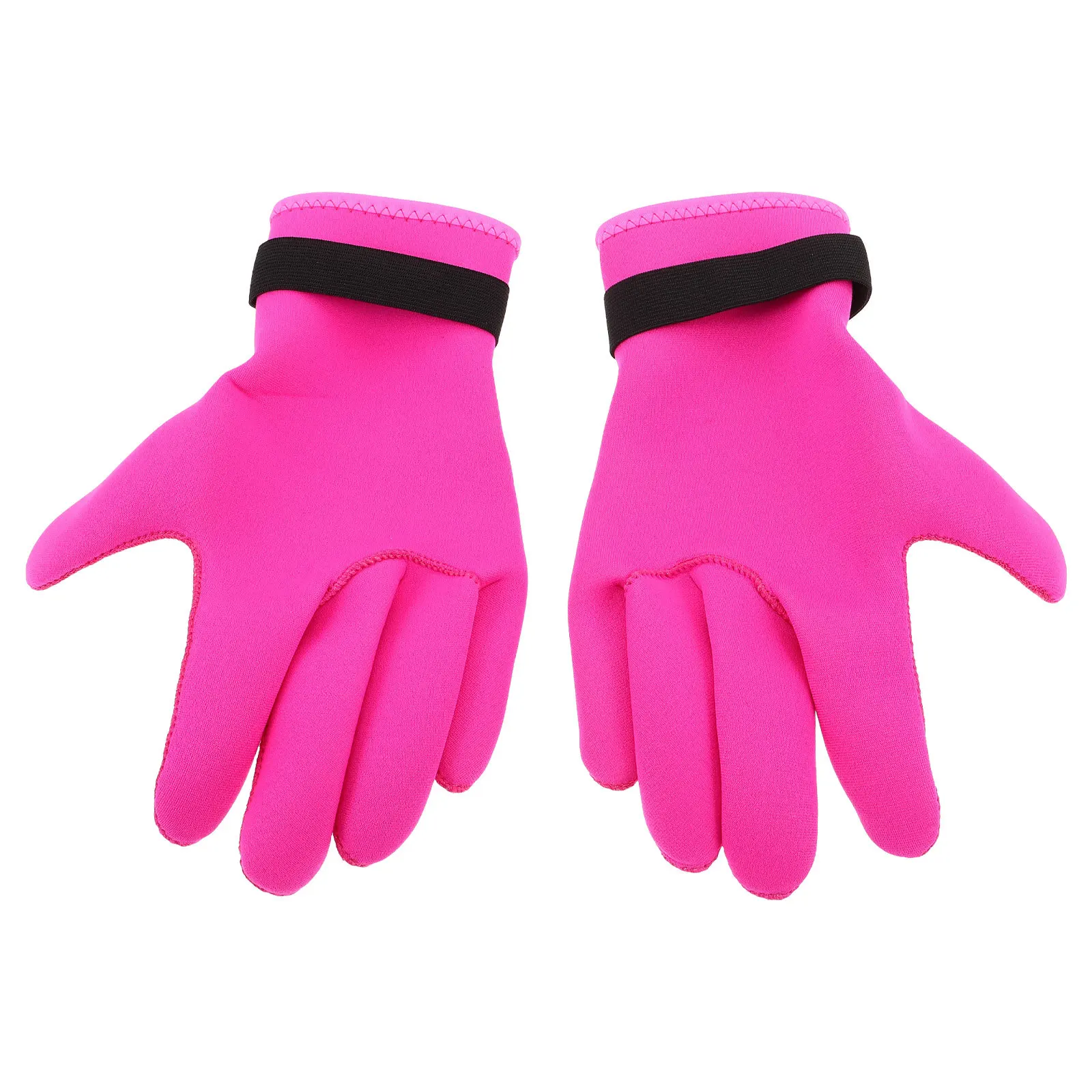 

1Pair Diving Gloves Neoprene 3mm Thickened Thermal Insulated Seamless Five Finger Gloves for Scuba Diving Snorkeling Fishing