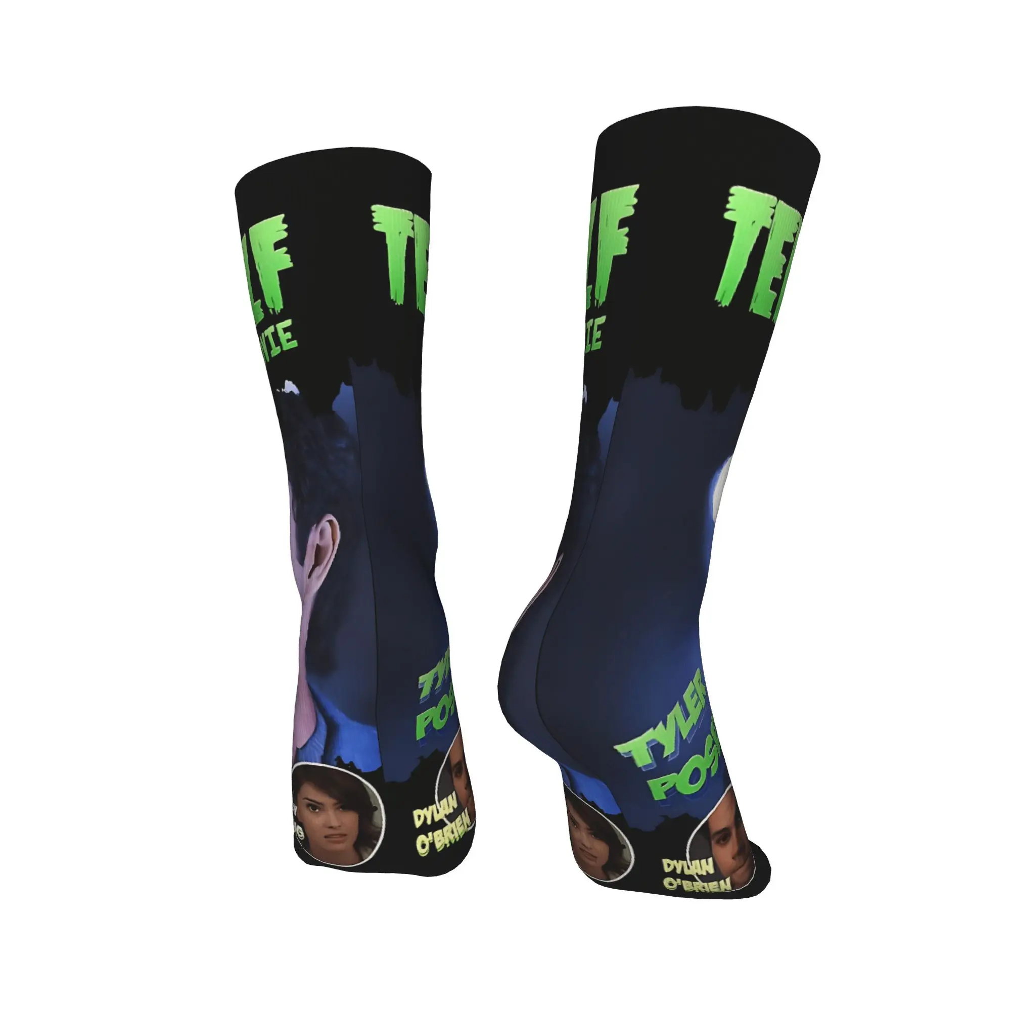 في سن المراهقة الذئب الفيلم تايلر بوسي ديلان أوبراين جوارب مطبوعة الجوارب الحديثة الشتاء عرق الجوارب الرجال تسلق الجوارب تنفس