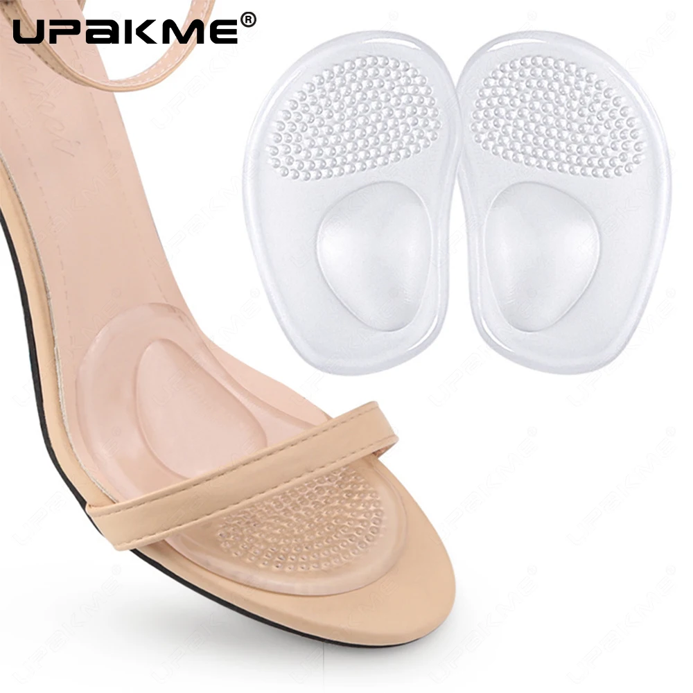 Forefoot Pads Orthopedic Insoles Women Soft Silicone Gel Cushion Relieve Foot Pain Metatarsal Support Insert Pad Shoes Insoles