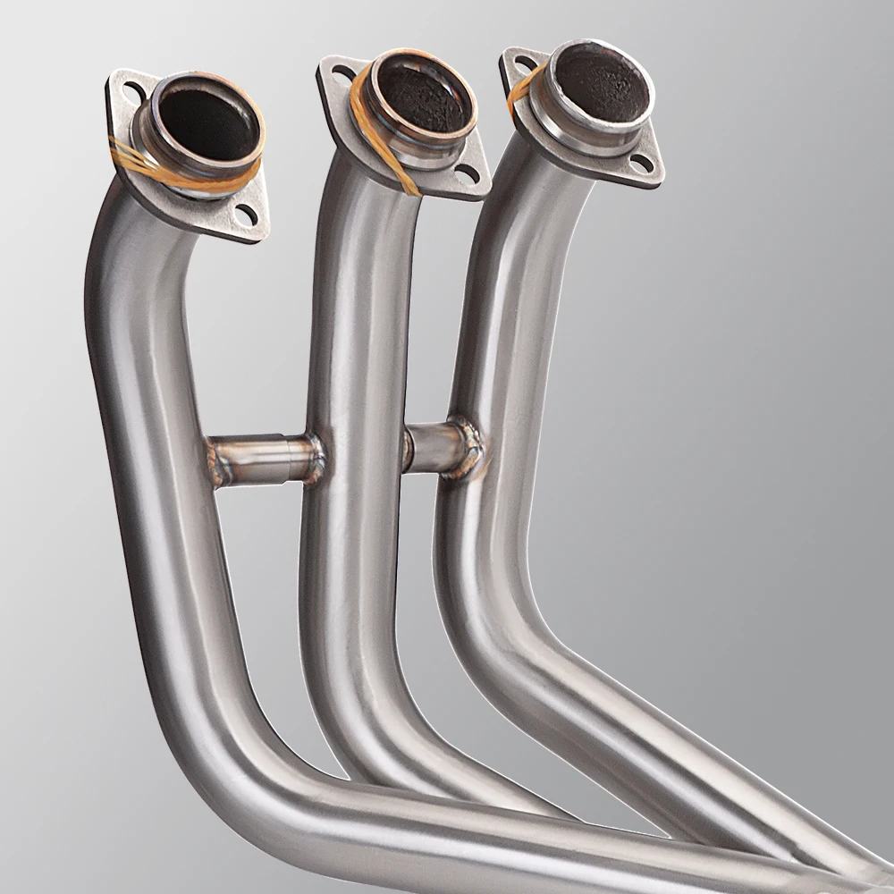 Slip on For Yamaha MT09 MT09SP FZ09 XSR900 2021-2024 Motorcycle Exhaust Pipe Full System Modify Stainless Steel Front Link Pipe