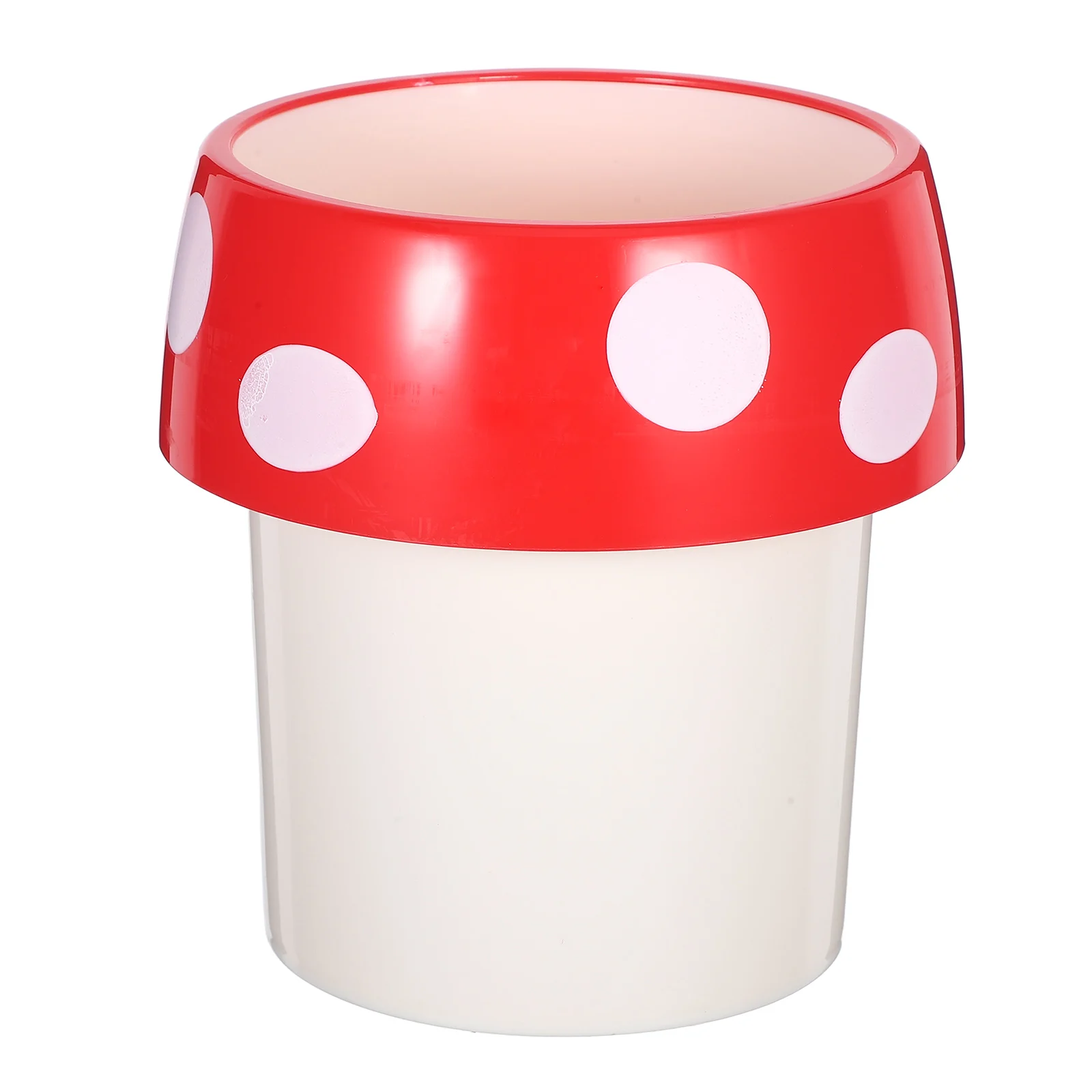 

Trash Bin Table Can Desktop Pencil Holder Mushroom Organizer Mini Cute Decorate