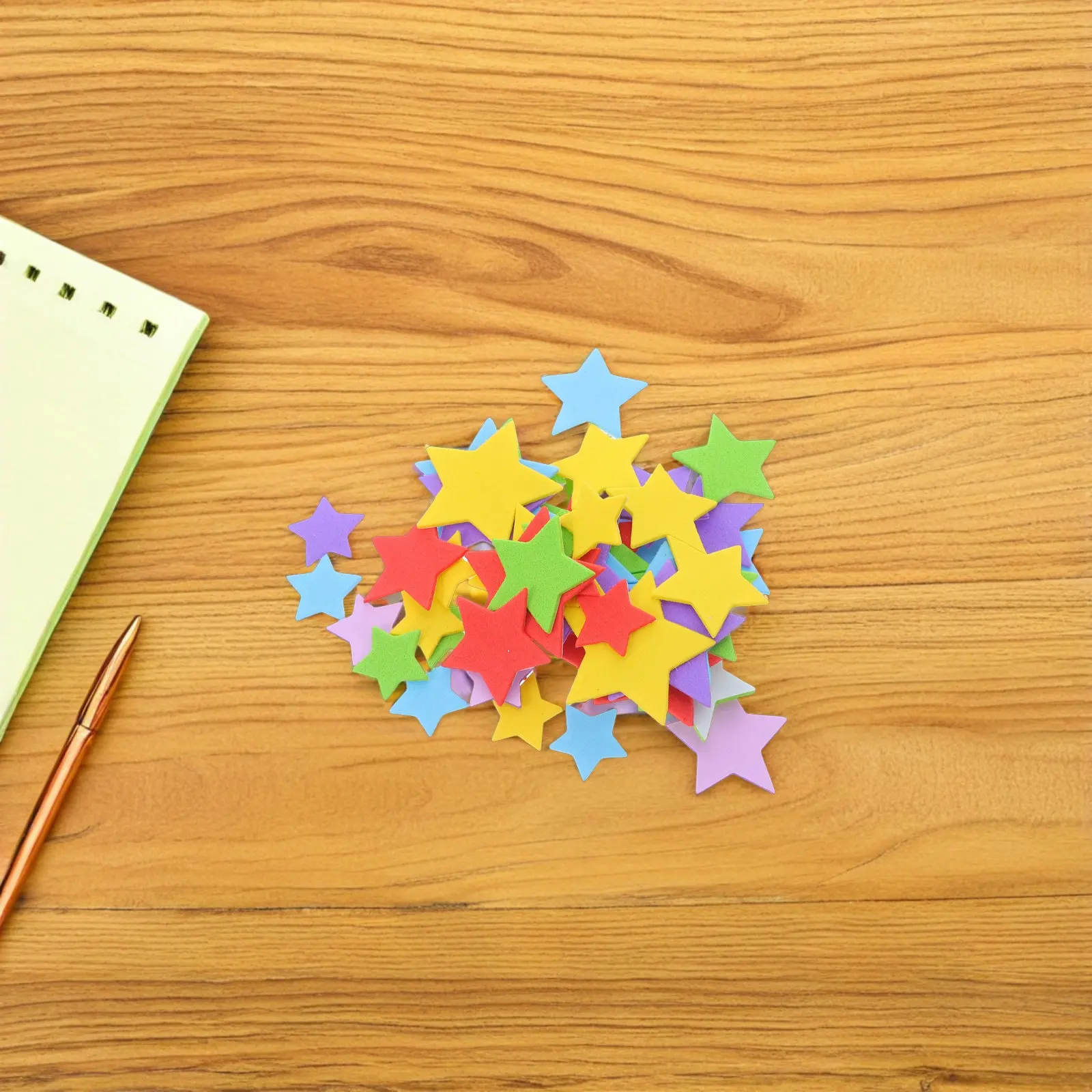 10Packs Colorful Eva Foam Star Stickers Self-Adhesive for Crafts Scrapbooking Card Making DIY Decorations