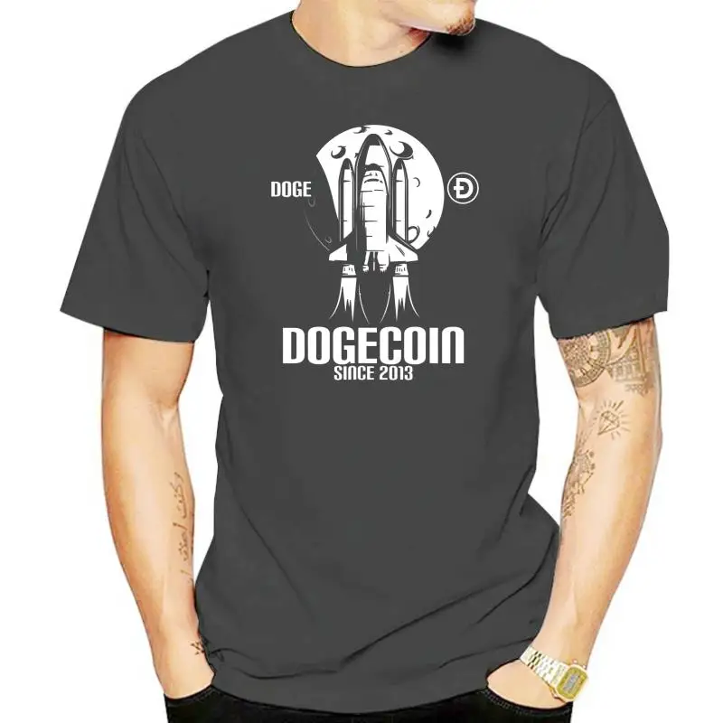 Dogecoin Since 2013 Moon HODL Cryptocurrency Astronaut 401k T-Shirt Hip Hop Cotton Man Tops T Shirt Classic Classic Top T-Shirts