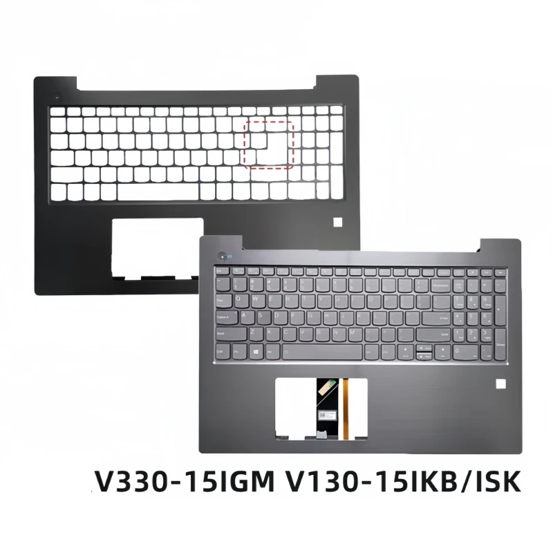

New Palmrest Upper Cover Keyboard Top Case For Lenovo V130-15IKB/15IGM V330-15ISK/15IKB E53-80 Bottom Cover Lower Base Carcass