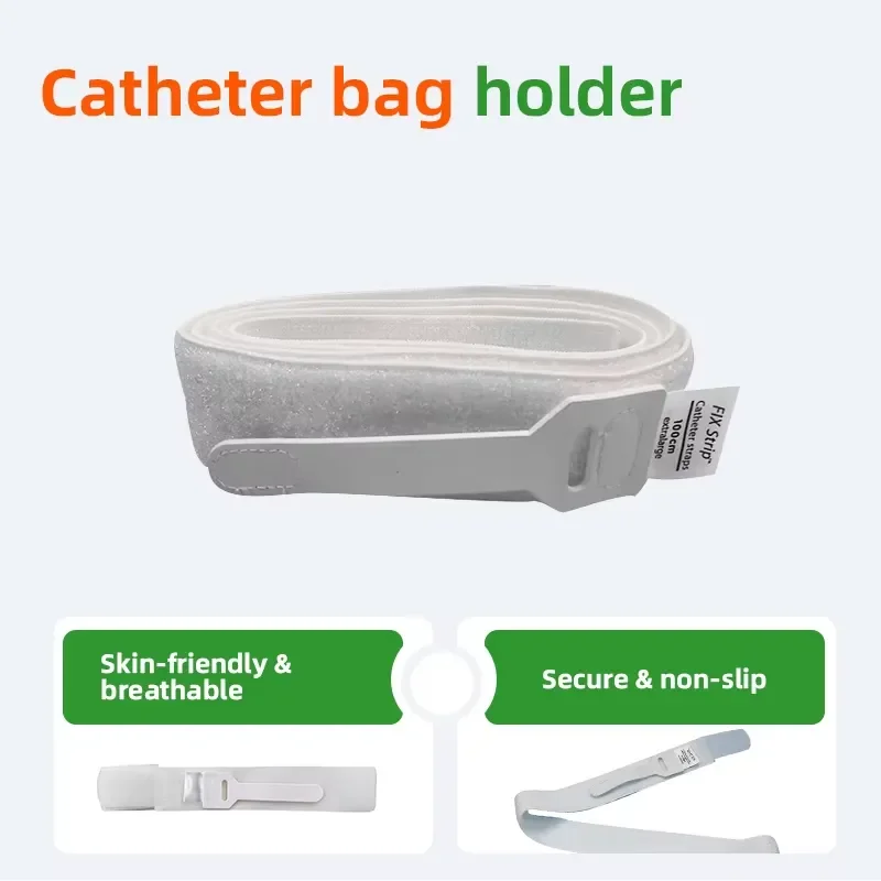 AP01 for E2250 E2250N Catheter Leg Straps Bandage Nylon Urine Drainage Bag Holder 3.8x55cm Urinary Drainage Bags OEM Custom
