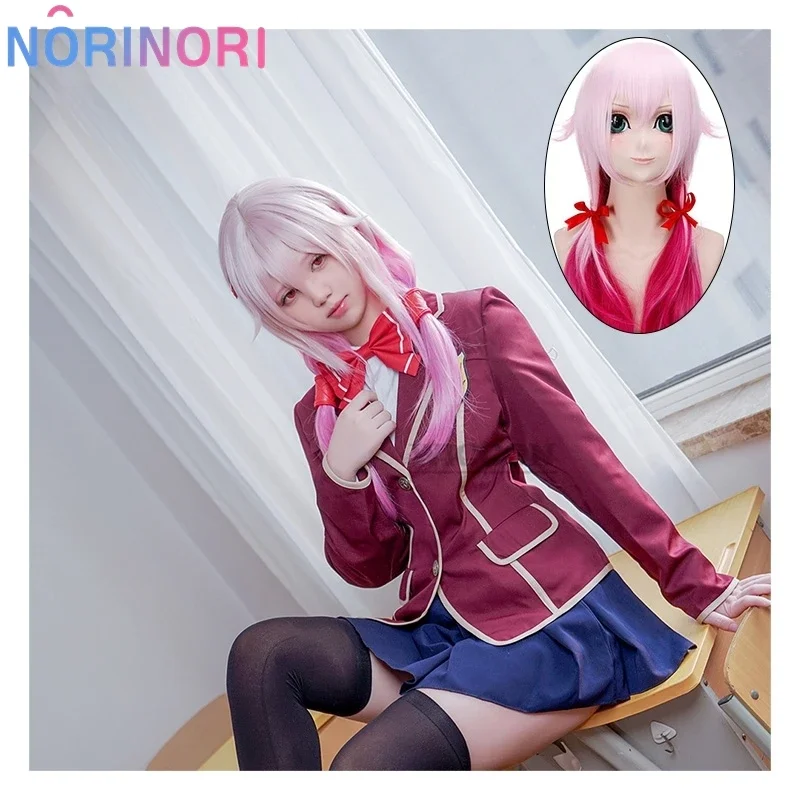 Yuzuriha Inori Cosplay Anime Costume Guilty Crown Cosplay Women Cute School Uniform JK Costume Yuzuriha Inori Cosplay wig set