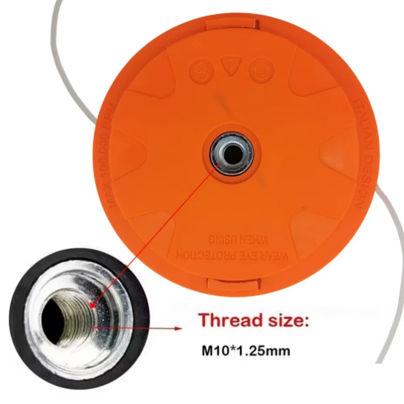 M10*1.25 Quality Automatic Grass Trimmer Head for Garden Machinery Gasoline Brush Cutter
