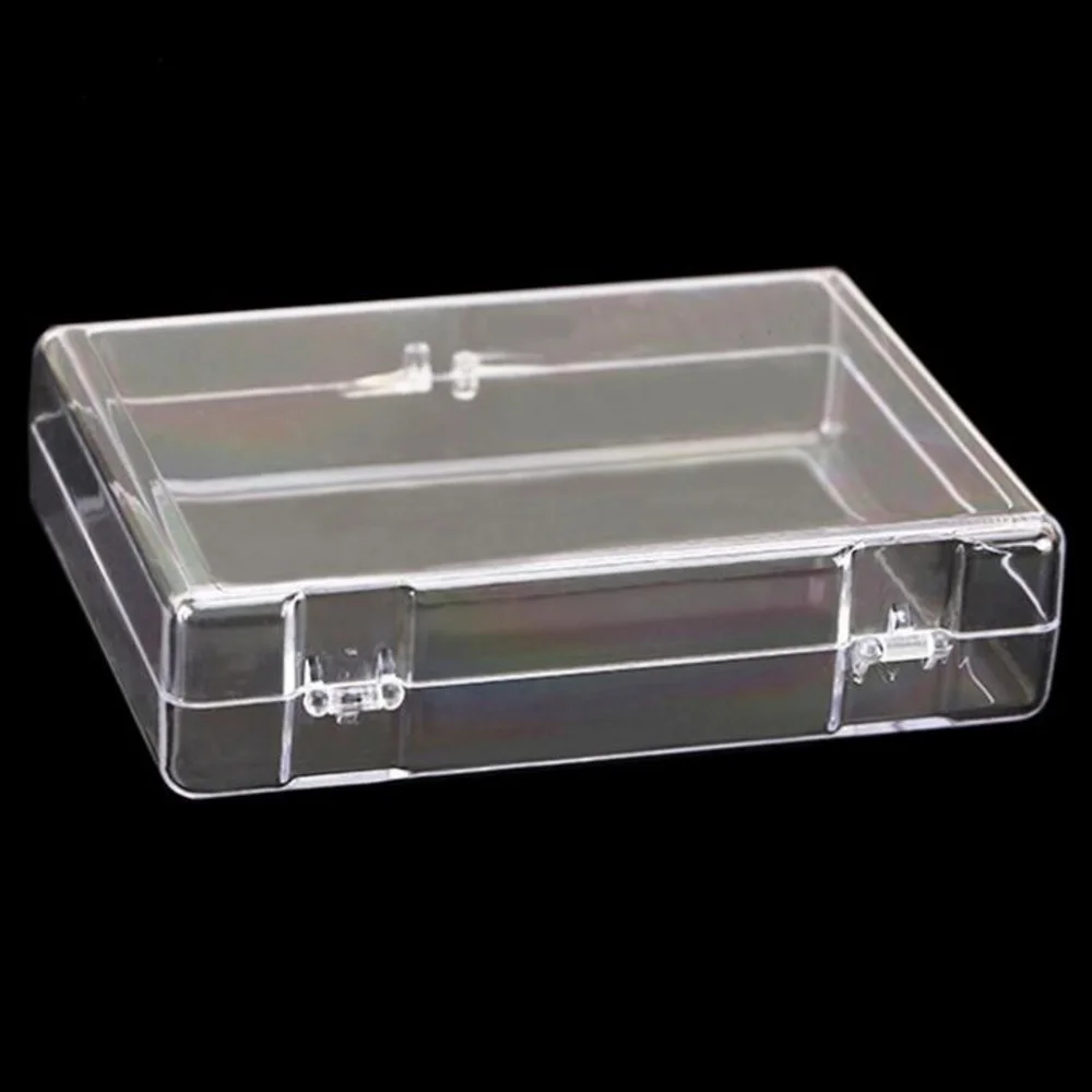 Empty Transparent Clear Box Sealed Package Display Plastic Rectangular Playing Cards Business Card Storage Box