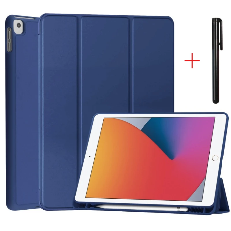 

Смарт-чехол для iPad 10.2 7th 8th 9th 2019 2020 2021 Air 3 10.5 с держателем для карандашей, чехол для iPad Pro 10.5 2017 Auto Sleep/Wake Funda