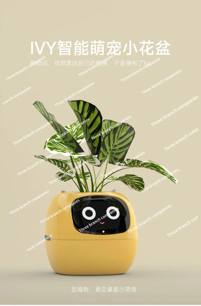 New Smart and Cute Pet Pet Pot Ivy Table Top Green Plants Let Your Plants Express Emotions