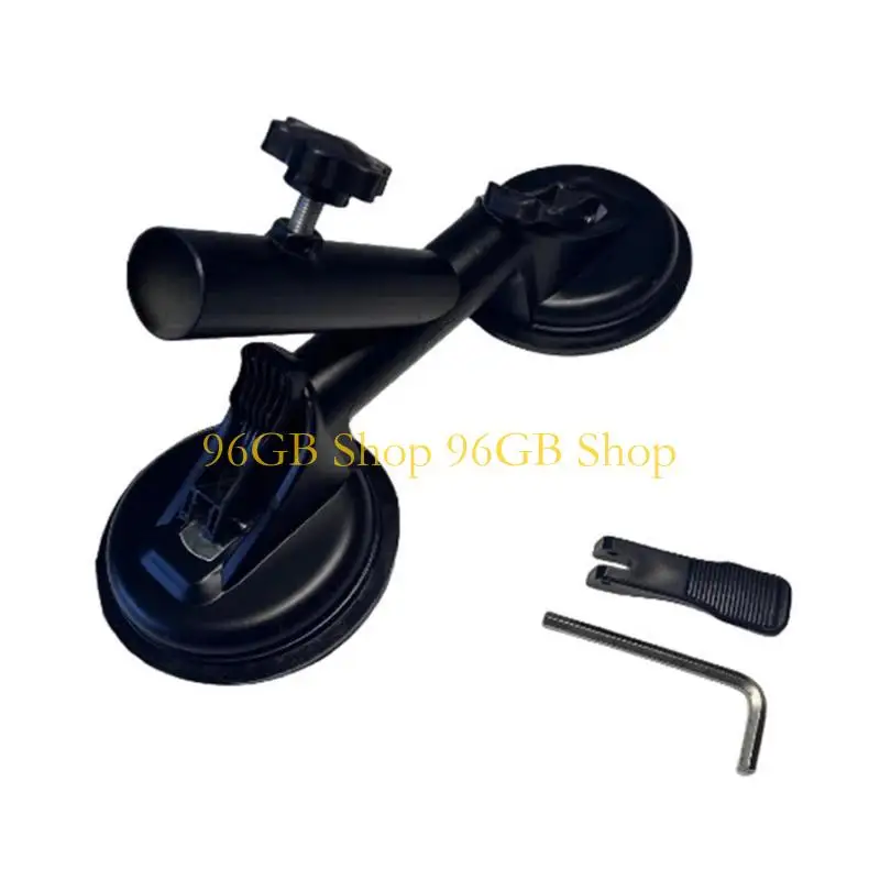 96GB Multipurpose Flagpole Stand With Secure Suction Cups 45 Degree Angled Design For Vehicle Office Event Windshield Display