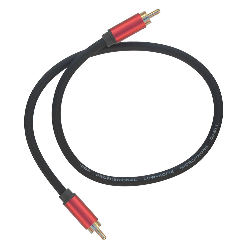 HiFi z plecioną tarczą Kabel AV RCA Phono 0,5 M 1 M 1,5 M 2 M 3 M 5 M m męski na męski