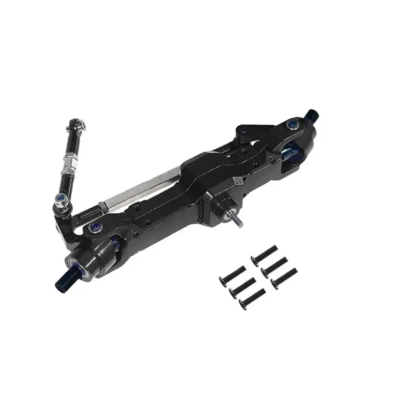 

Металлическая модернизированная передняя ось в сборе для радиоуправляемых машинок WPL 1/16 C14 C24 Feiyu, запчасти и аксессуары для радиоуправляемых моделей, черный цвет