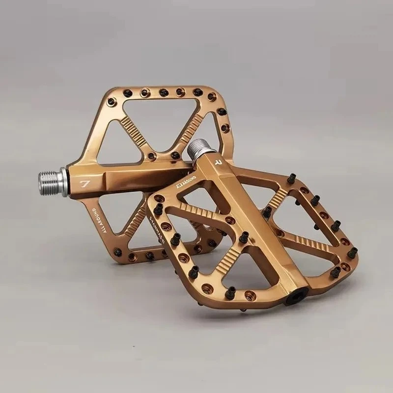 1pair MTB Bicycle Pedal Titanium Non-Slip CNC 3Bearing Aluminum Alloy Bike Pedals Cycling Foot Pedals for Mountain BikeAccessori