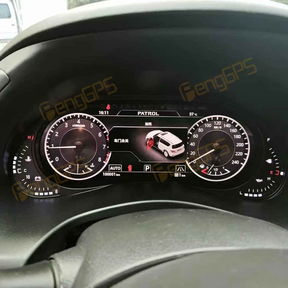 

Цифровая приборная панель LCD для Nissan Patrol Y62 2010-2021, многофункциональный спидометр, панель приборов, кокпит.