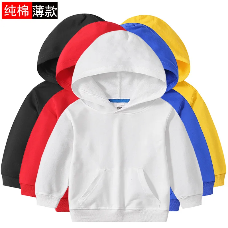 

Pullover Sweatshirts for Kids Long Sleeve Hoodies Shirts Solid Color Sweatshirt with Big Pocket Boy Girl Kids Pullover