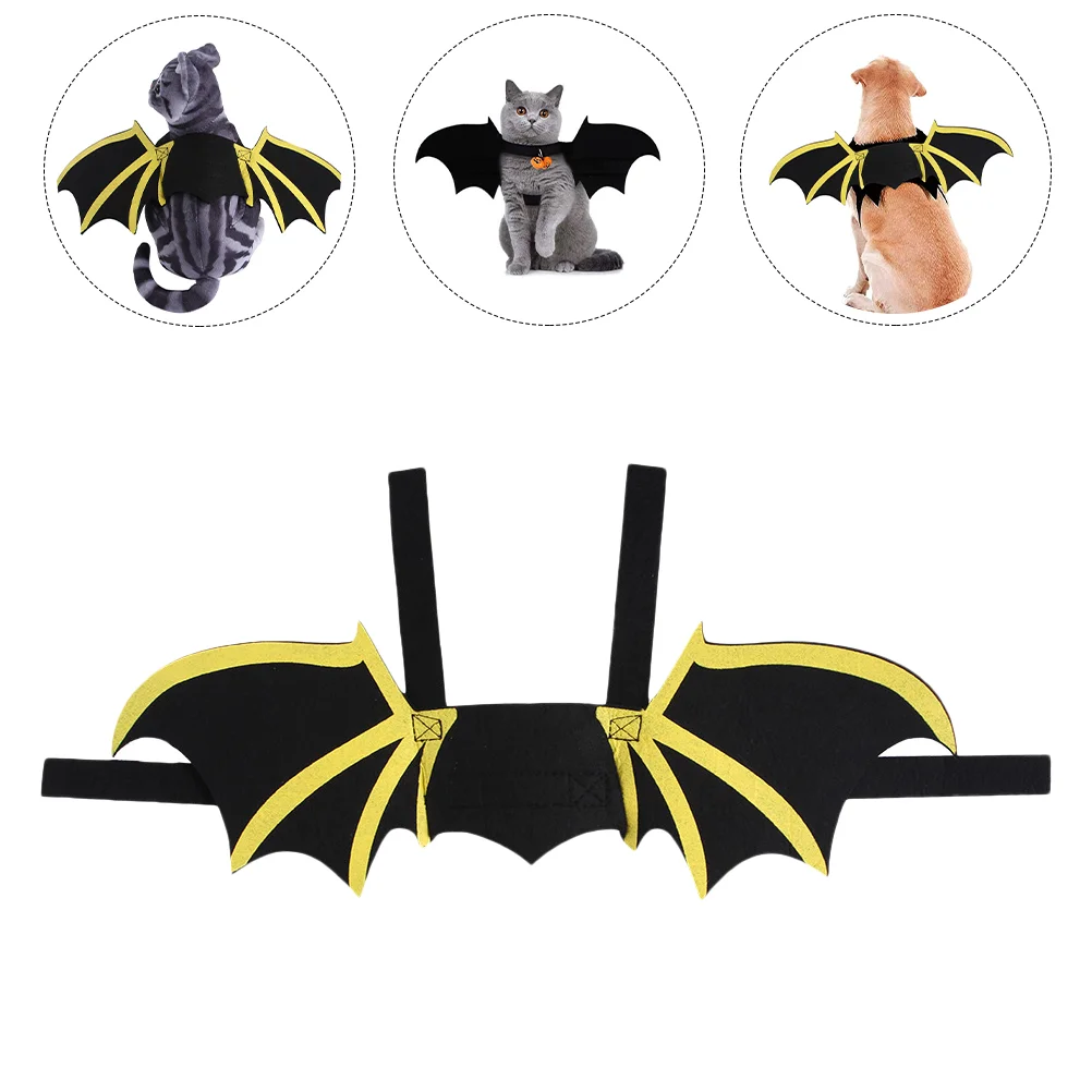 Halloween Chest Puppy Outfits Bat Wings Large Dog Cat Prop Pet Apparel Costume Comfortable Decorations